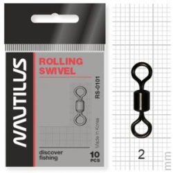 Вертлюг Nautilus Rolling Swivel 0101 size # 5 тест 32кг