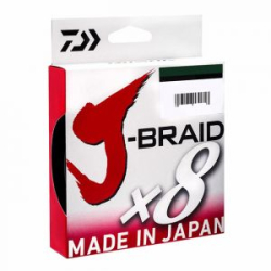 Шнур плетеный Daiwa J-Braid X8 Green 150m 0.06mm