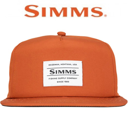 Simms Unstructured Flat Brim Cap, Simms Orange