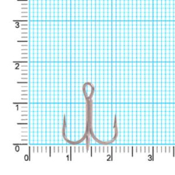 Крючок тройник Kaida CRANE Treble HookTeflonTreated H332 #12 28шт