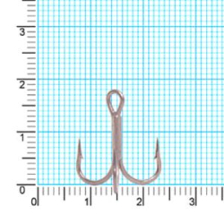 Крючок тройник Kaida CRANE Treble HookTeflonTreated H331 #7 26шт