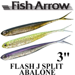 Fish Arrow Flash J Split Abalone 3"