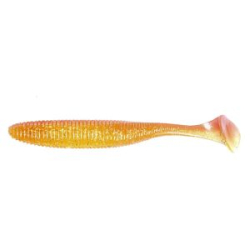 Силиконовая приманка Jackall Rhythm Wave 4,8" (5 шт.) orange clear gold