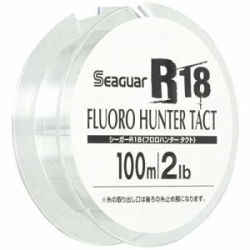 Леска флюорокарбоновая Kureha Seaguar R18 Fluoro Hunter Tact [Clear] 100m # 8lb