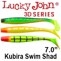 Lucky John 3D Series Kubira Swim Shad 7"