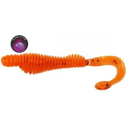 Силиконовая приманка твистер RuBaits Belly Twister - RBBT102Rd03 - Морковь УФ
