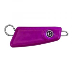 Мормыш Груз крашеный разборная чебурашка "ПРОХОДИМЕЦ" 12 гр., цвет 06-фиолетовый флуоресцентный