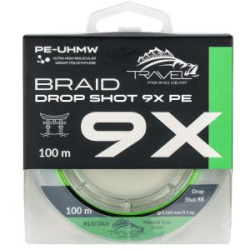Плетёный шнур Travel Drop Shot 9x PE 100m #0.6/15lb (0.128 мм/ 7кг)