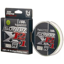 Леска плетёная TauMANN Sonar X12+1 PE 150m Light Green #1.2 (0.18mm)