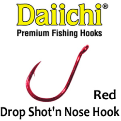 Daiichi Drop Shot'n Nose Hook Red