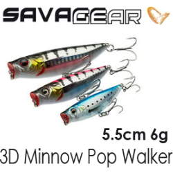 Savage Gear 3D Minnow Pop Walker 5.5cm 6g F