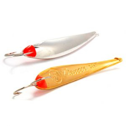 Блесна вертикальная EcoPro Dancer 70мм 11гр. цв. S/G, Двойник