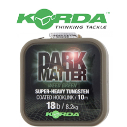 Korda Dark Matter Tungsten Coated Braid Weed Green 10м