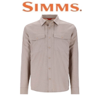Simms No-See-Um Bugstopper LS Shirt, Dolomite Heather