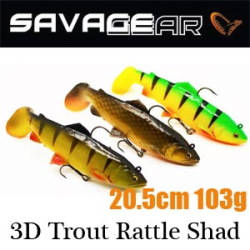 Savagear 3D Trout Rattle Shad 20.5 103g SS