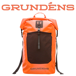 Grundens Bootlegger Roll Top Backpack, Red Orange, 30L