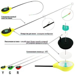 Удочка зимняя Akara Finezza L (1,0-3,6 гр.) Yellow