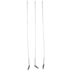 Поводок струна с вертлюгом NAMAZU Leader, d-0,28 мм, L-20 см, test- 8 кг (уп. 5 шт.)