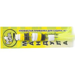 Приманки из Эва Pike Hunter Мандула 8,5 см. цвет Черный - Желтый — Белый