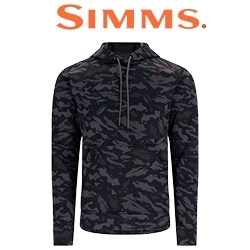 Simms CX Hoody, Ghost Camo Black