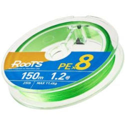 Шнур PE Gosen Roots PEx8 Light Green 150m #1.0 20LB.