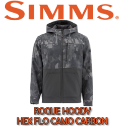 Simms Rogue Hoody, Hex Flo Camo Carbon