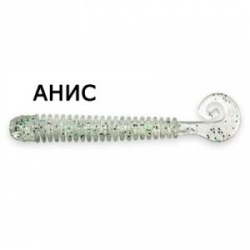Силиконовая приманка Crazy Fish Active Slug 2-7.1-7-1 анис цв. ghost (призрак)