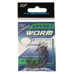 Крючок Flagman Worm Offset №5/0