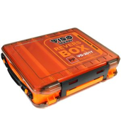 Коробка для приманок Vido Craft VD-2017 Revers Box, оранжевая, размер 20.3х17.3х4.7см