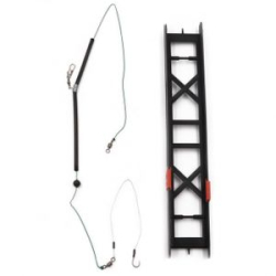 Оснастка фидерная Яман «Лещ», плетеный шнур 0,15 мм, крючок №10 Chinu Ring