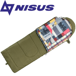 Nisus Travel Hollowfiber Спальный мешок (210х70) зелёный