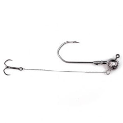 Джиг-головка Fishgames "Коготь" 5/0 со стингером 100 мм. тройник "Барбариан" - 24 гр    