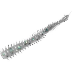 Мягкая приманка MicroKiller Червь 53мм, белый флюо