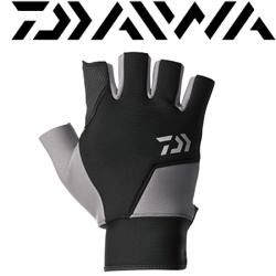 Daiwa DG-7824W All Round Cold Protection Gloves 5 Pieces Cut (Gray)