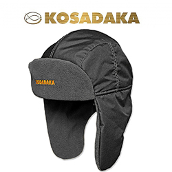 Kosadaka Ultra Шапка ушанка чёрная, флис черный