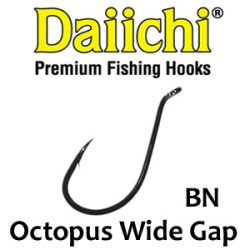 Daiichi Octopus Wide Gap Black Nickel