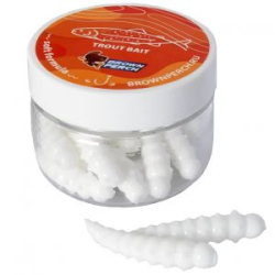 Силиконовая приманка Brown Perch Bark Beetle Larva 34mm цвет FS602