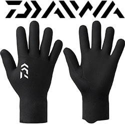 Daiwa DG-2025W Chloroprene Waterproof Gloves [Black]