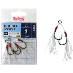 Крючки Saikyo Double Assist SDA №2 (2 пары)