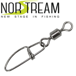 Norstream Rolling swivel with insurance snap