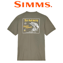 Simms Locals Bass Shop T-Shirt, Loden