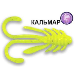 Силиконовая приманка Crazy Fish Allure 1.6 23-40-6-6 кальмар цв. chartreuse (шартрез)