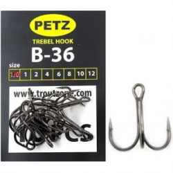 Крючок тройной PETZ B-36 ( 10шт), size 2