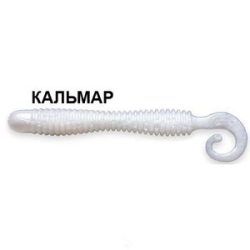 Силиконовая приманка Crazy Fish Active Slug 4" 31-100-66-6 кальмар цв. pearl snow (перламутровый снег)