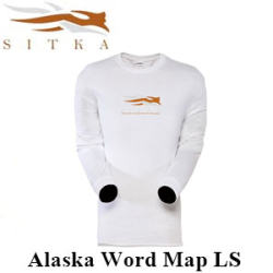 Sitka Alaska Word Map LS White