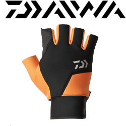 Daiwa DG-7824W All Round Cold Protection Gloves 5 Pieces Cut (Orange)