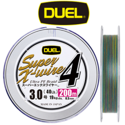 Duel PE Super X-Wire 4 200м 5Color-Yellow Marking