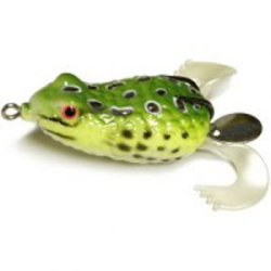 Приманка-незацепл. силикон. оснащ. плав. Лягушка-спиннер Kosadaka LF17 50mm, 12g, цвет C36