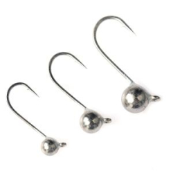 Вольфрамовая джиг-головка HAO  CARBIDE на крючках Hayabusa FLY 372, 3 шт., Natural