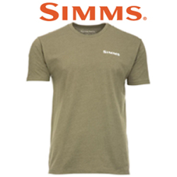 Simms Trout On My Mind T-Shirt, Military Heather